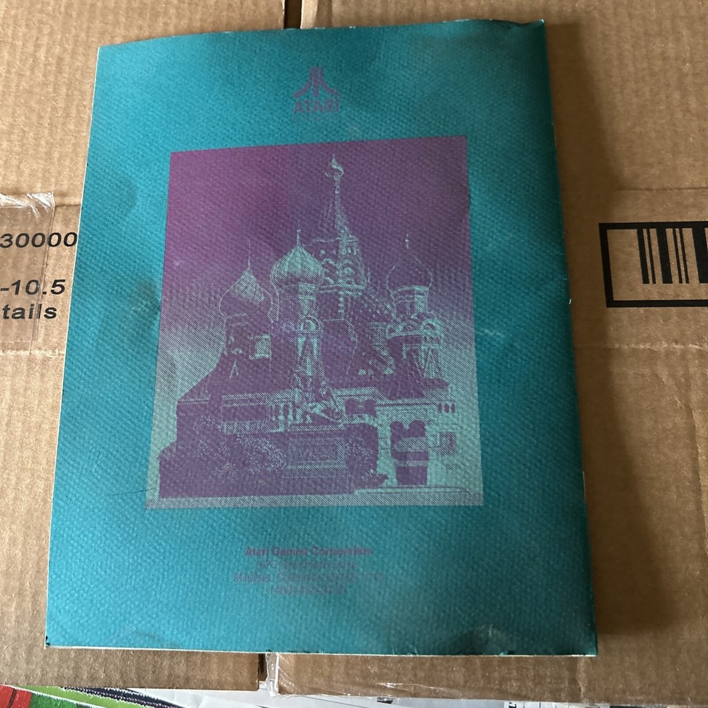 original Factory Tetris Cocktail Table Atari Arcade Video game manual