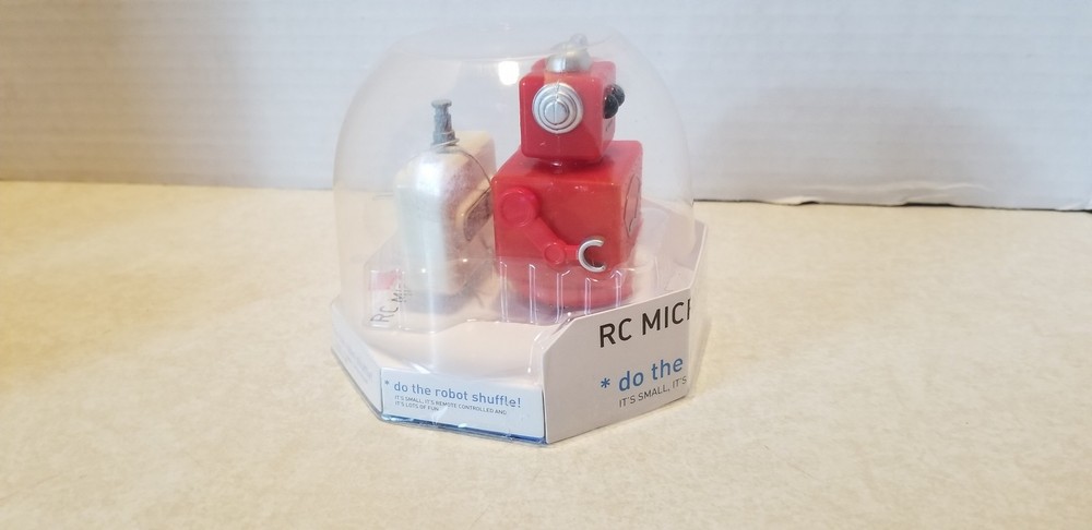 RC Micro Bot Remote Controlled Mini Robot New Sealed Up Tub C