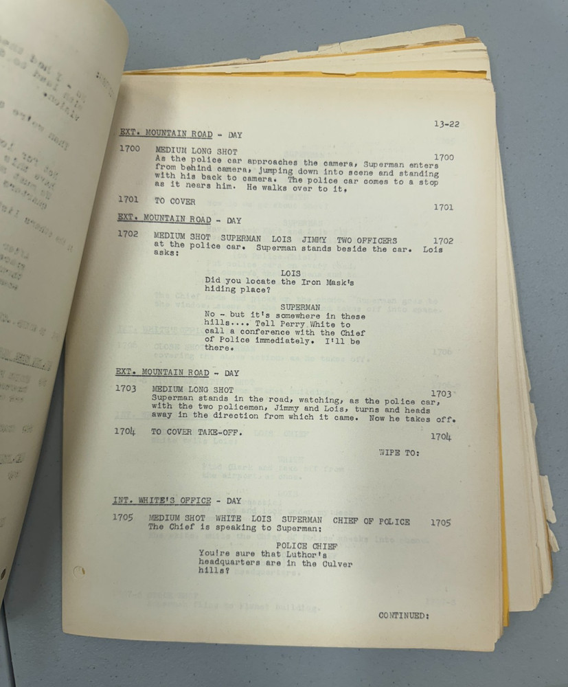 Rare SUPERMAN 1940's Serial "Atom Man vs Superman" Script Lex Luthor - Columbia