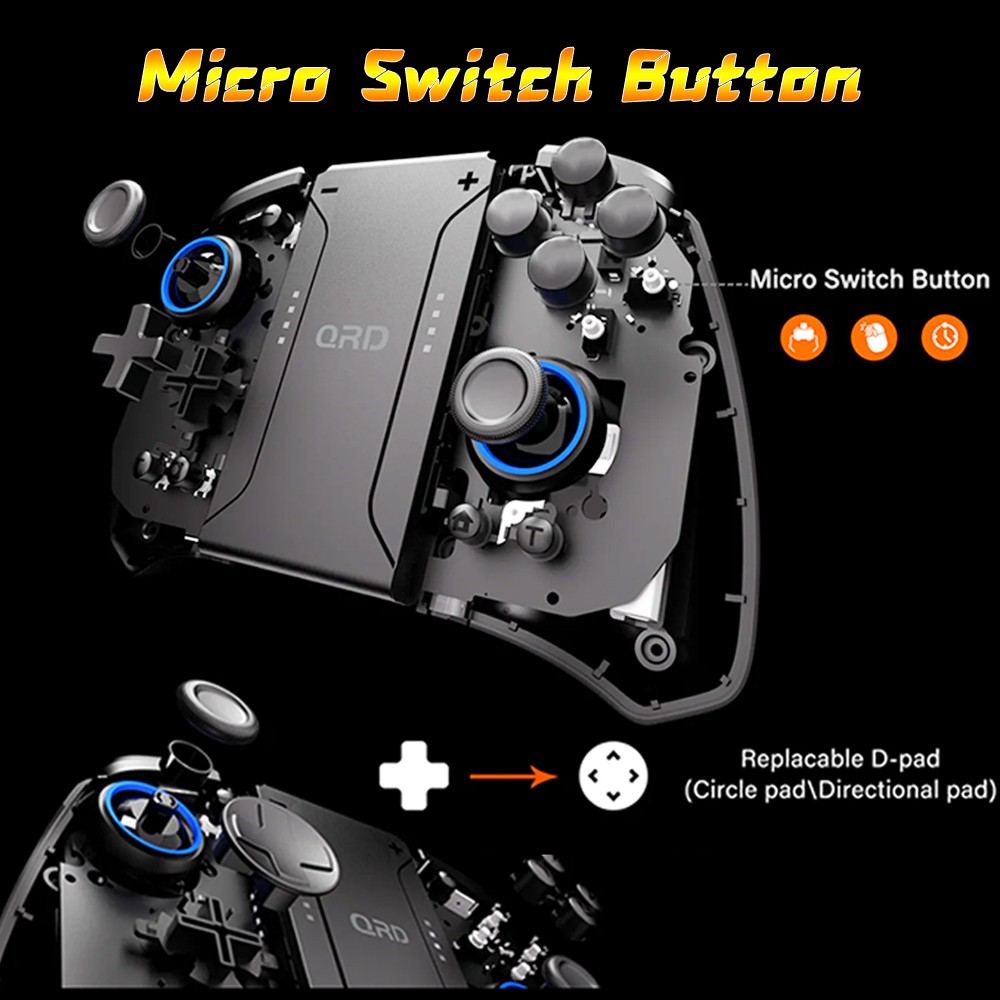 Wireless Joypad Gaming Controller for Nintendo Switch OLED Lite IOS PC Mobile
