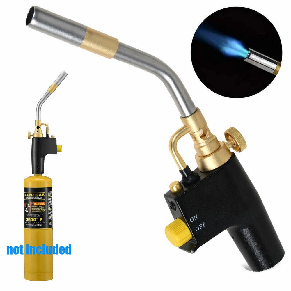 Propane Torch Head Trigger Start Mapp/Map Gas Welding Torch Push Button Igniter