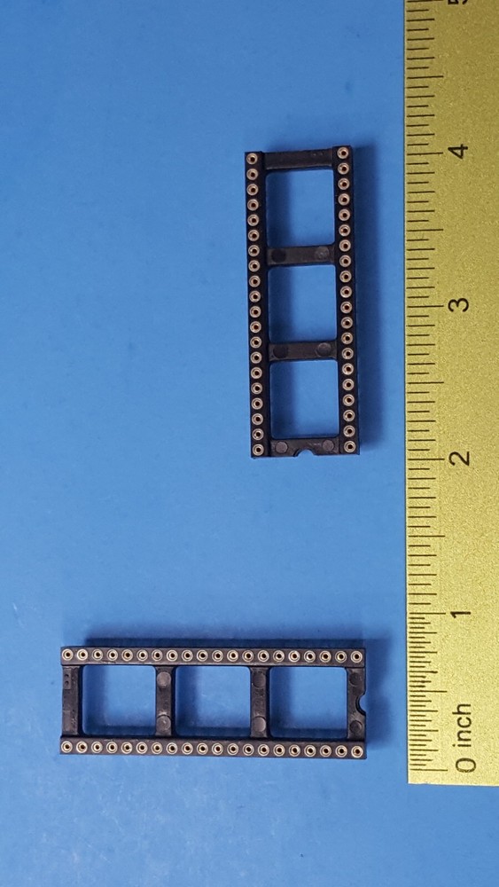 (4PCs) IC SOCKET, 40 PINs , GOLD ON CONTACT AREA , OPEN FRAME