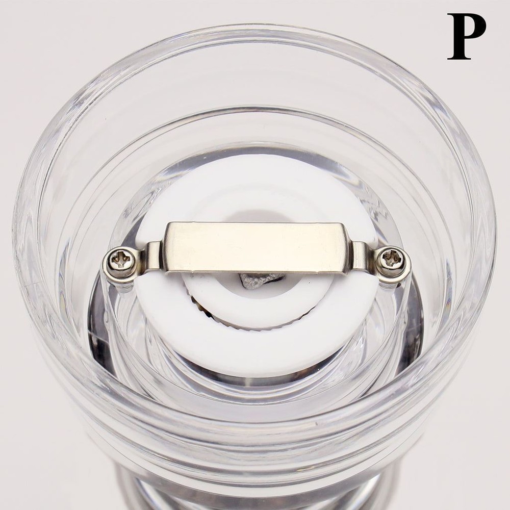 4" Capstan Acrylic Pepper Mill & Shaker Set with Rack
