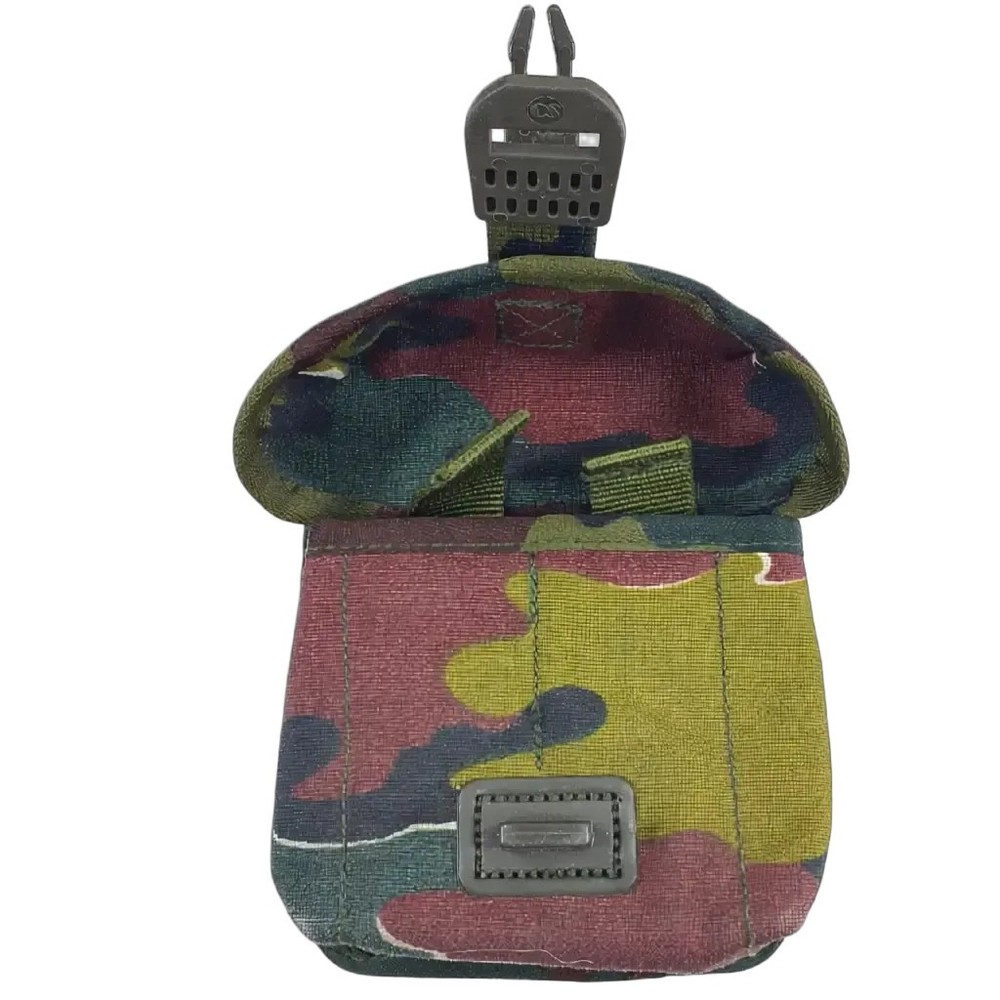 Authentic Belgian Jigsaw Camo Hi Power Mag Pouch Gen2 With Quick-Release Pull
