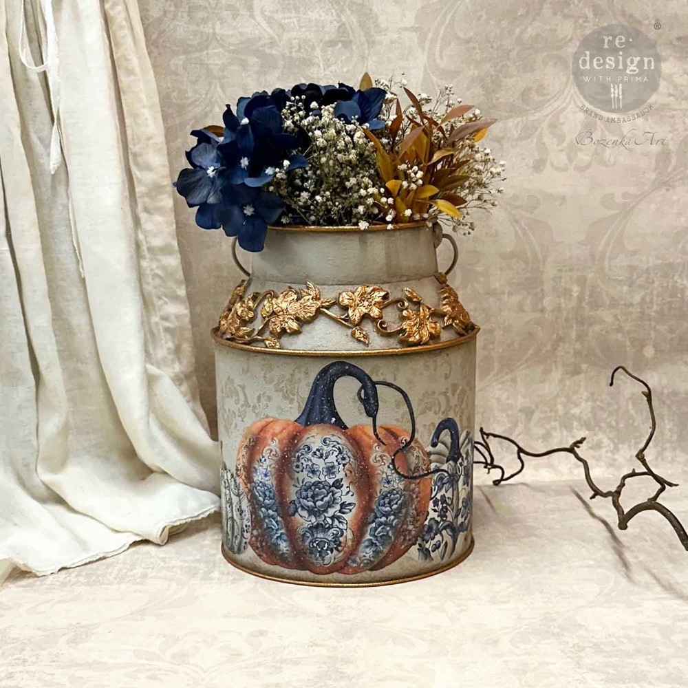 Redesign With Prima PUMPKIN PATCH GALORE Small Decor Transfer, Fall Decal