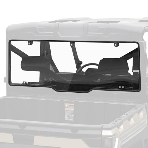 Clear Polycarbonate Back Window for Polaris Ranger XP Rear Windshield