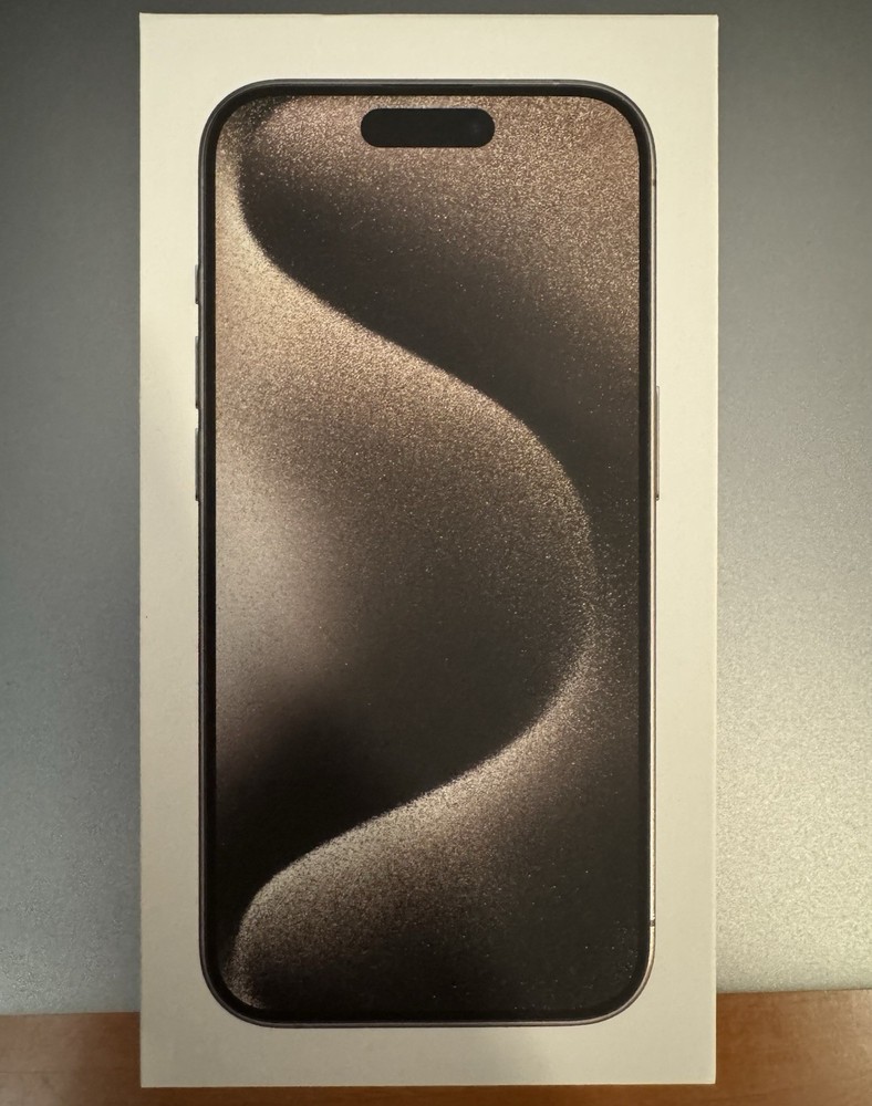 iPhone 15 Pro Natural Titanium 256gb EMPTY BOX