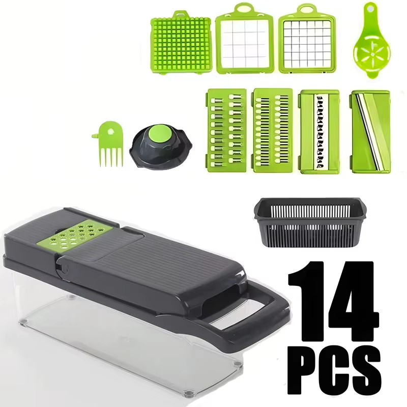 Household Multi-Function Chopper Slicing Shredding and Dicing Fast Chopper 14/16