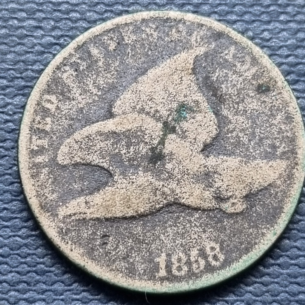1858 Flying Eagle Cent 1c Circulated #97069