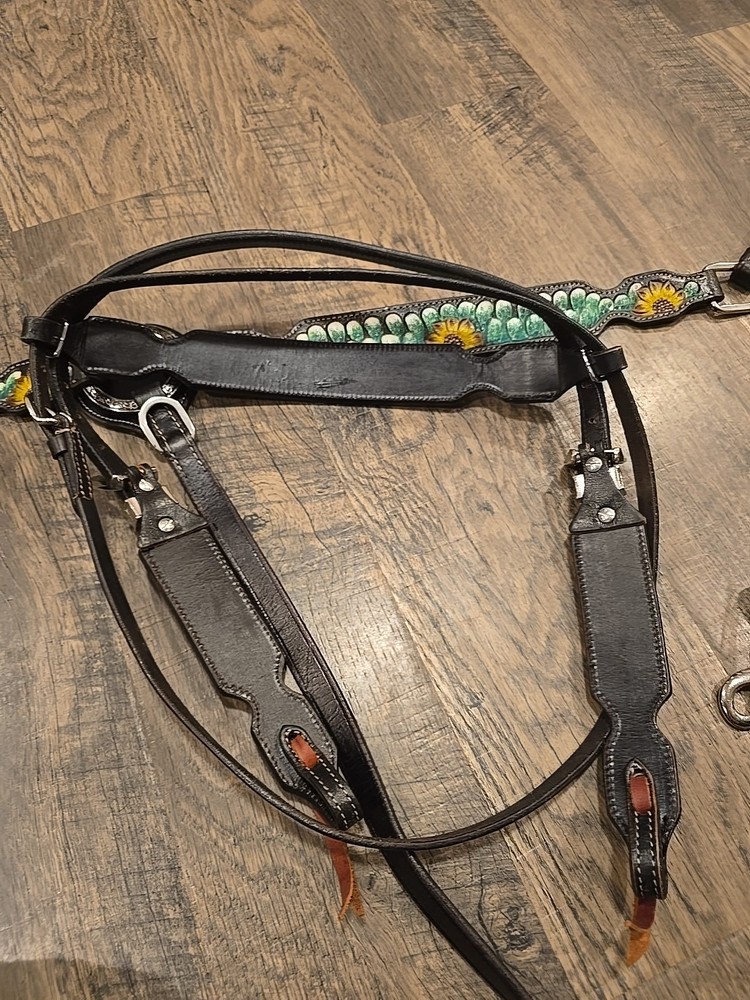 western headstall breastcollar set Cob