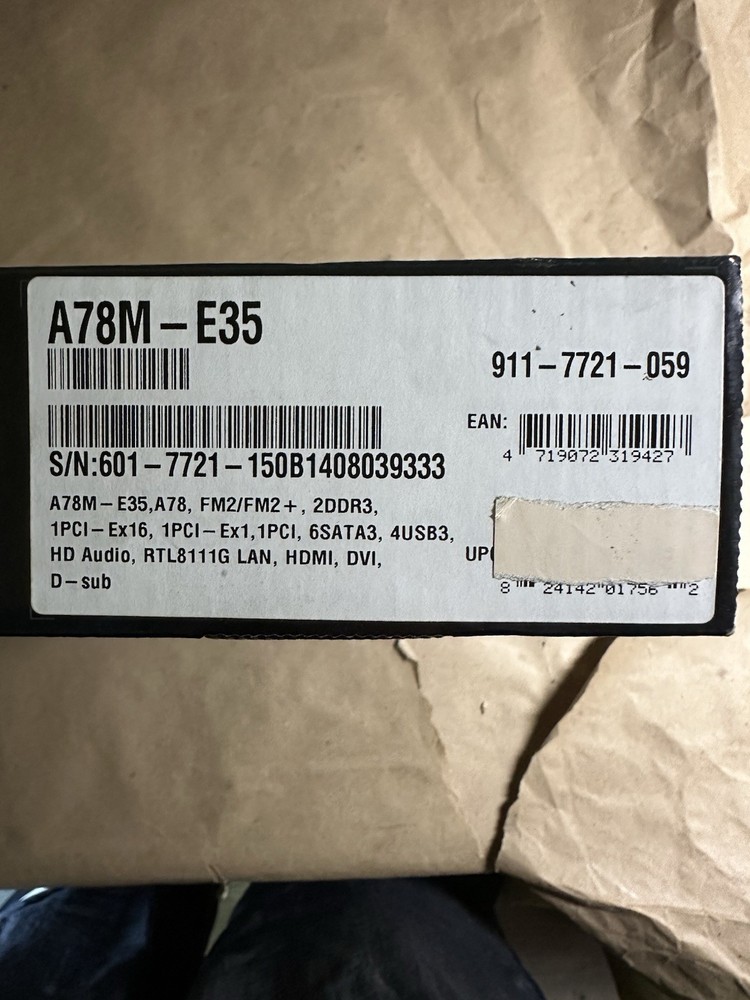 MSI A78M-E35 MS-7721 SOCKET FM2+ 2x DDR3 PCIe PCI