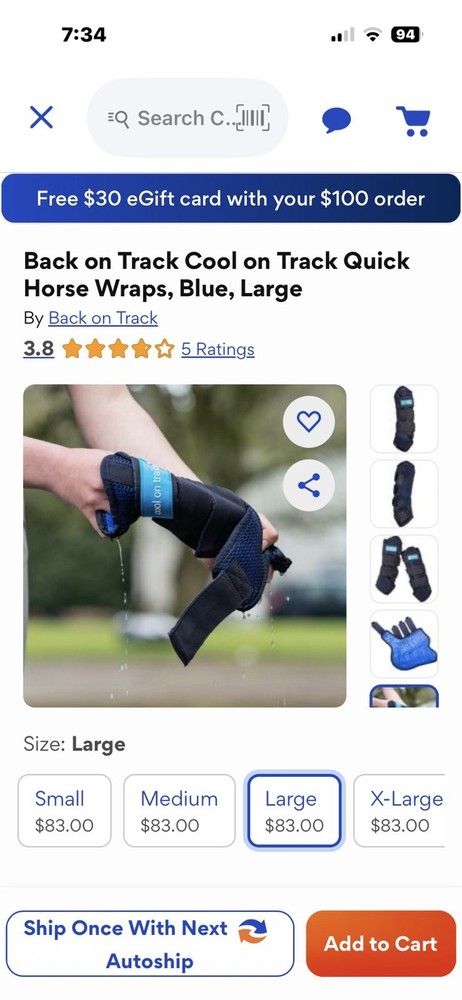 Horse Cooling Wraps