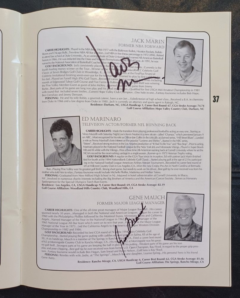 CGA Classic Chicago - SIGNED GOLF PROGRAM - HUGE AUTOGRAPH COLLECTION 1996