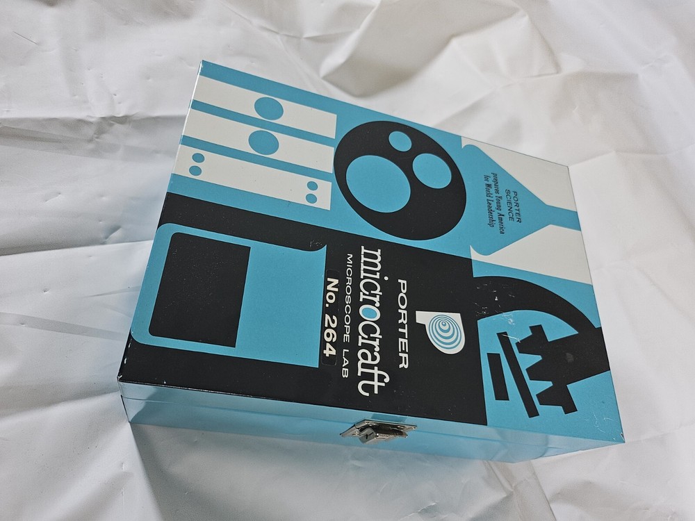 Porter Science Microcraft Student Research Microscope Lab No. 264 w/ Extras 🔥