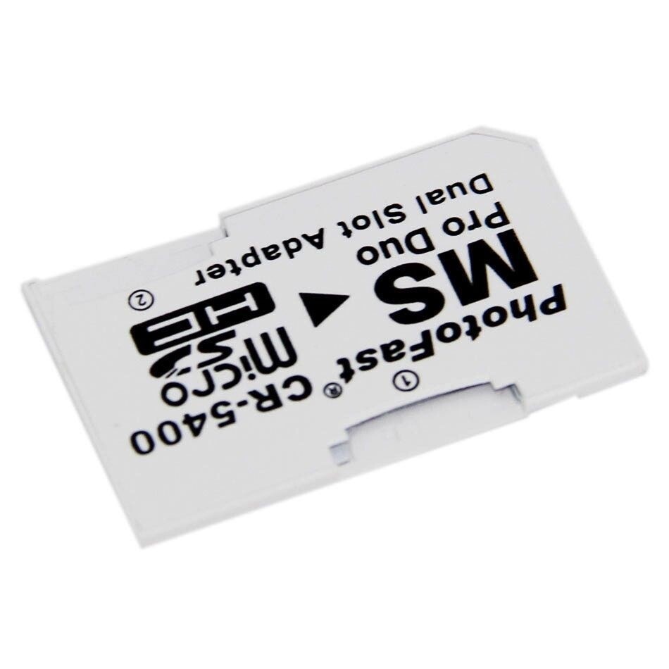 Micro SD to Memory Stick MS Pro Duo PSP Adapter Dual Card