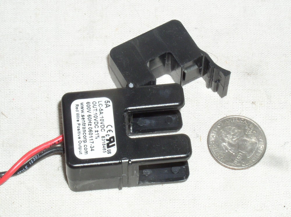 SENTRAN SPLIT CORE CURRENT TRANSFORMER LC5A LC-5A 5A AC TO 10V DC CLIP ON SENSOR