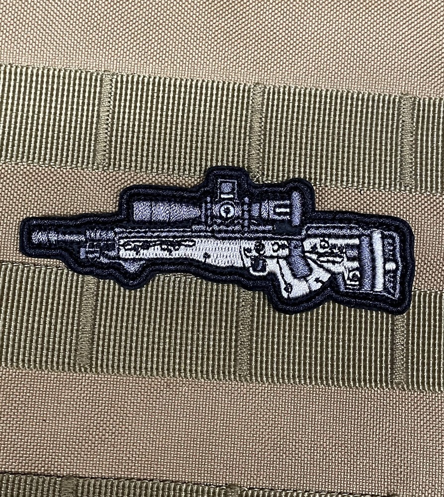 Sniper Rifle L96 LMS Army Weapon Tactical Morale Patch Hook Loop