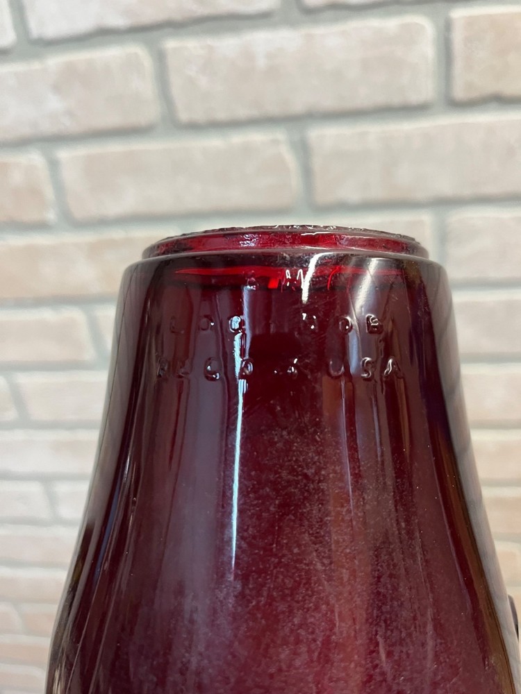 Dietz Fitzall Ruby Red Glass Lantern Globe Replacement 2H Loc-Nob