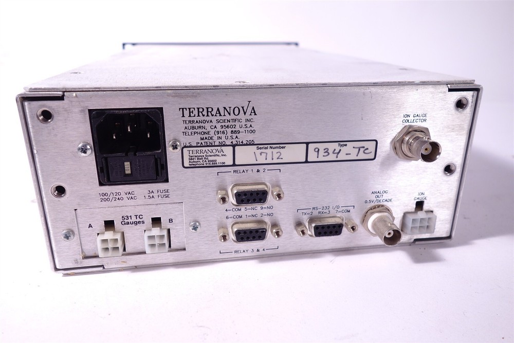 TERRANOVA 934 WIDE RANGE VACUUM GAUGE CONTROLLER