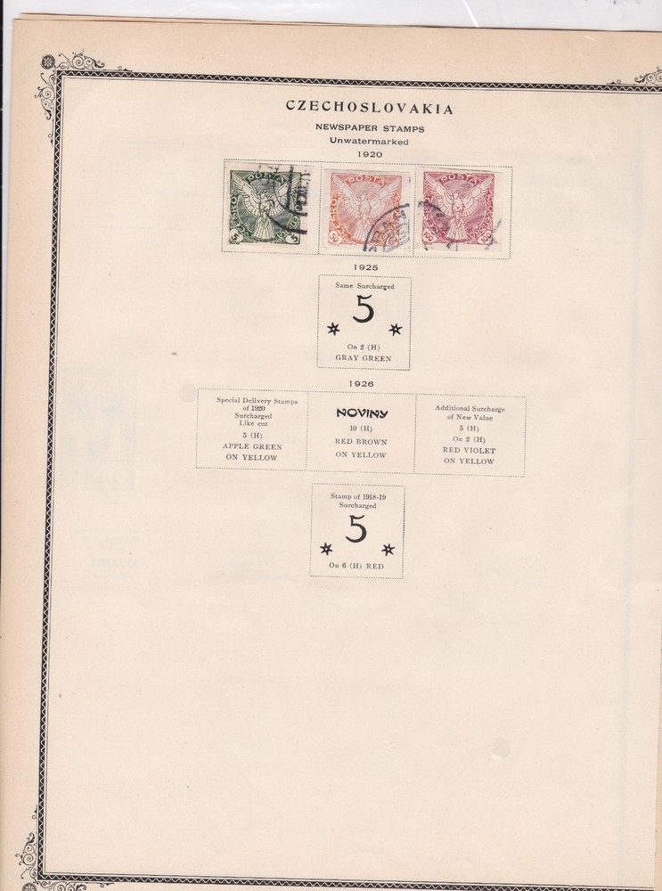 czechoslovakia stamps page ref 17077
