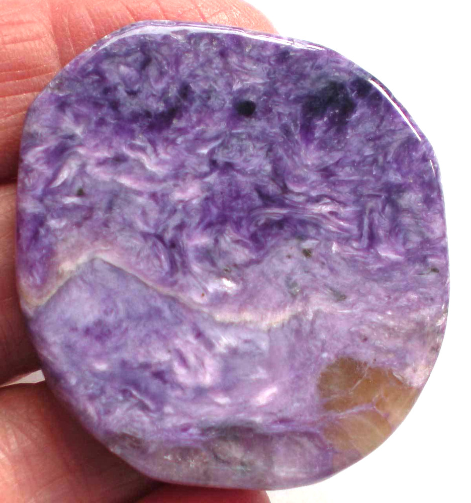 Charoite A Flat Palmstone  sc761d
