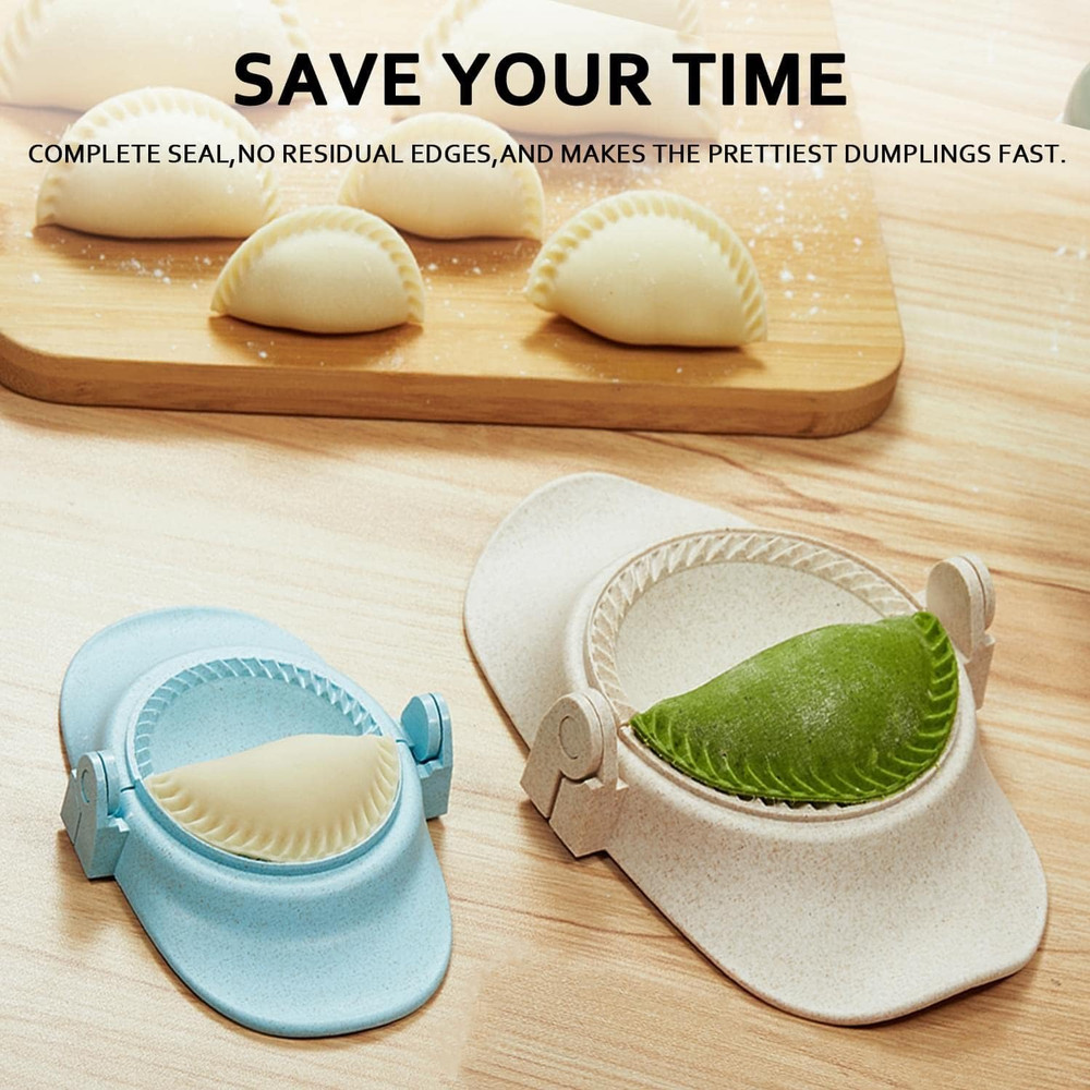 6 Inch Empanada Maker Press, Extra Large Dumpling Maker Set with Dough Cutter