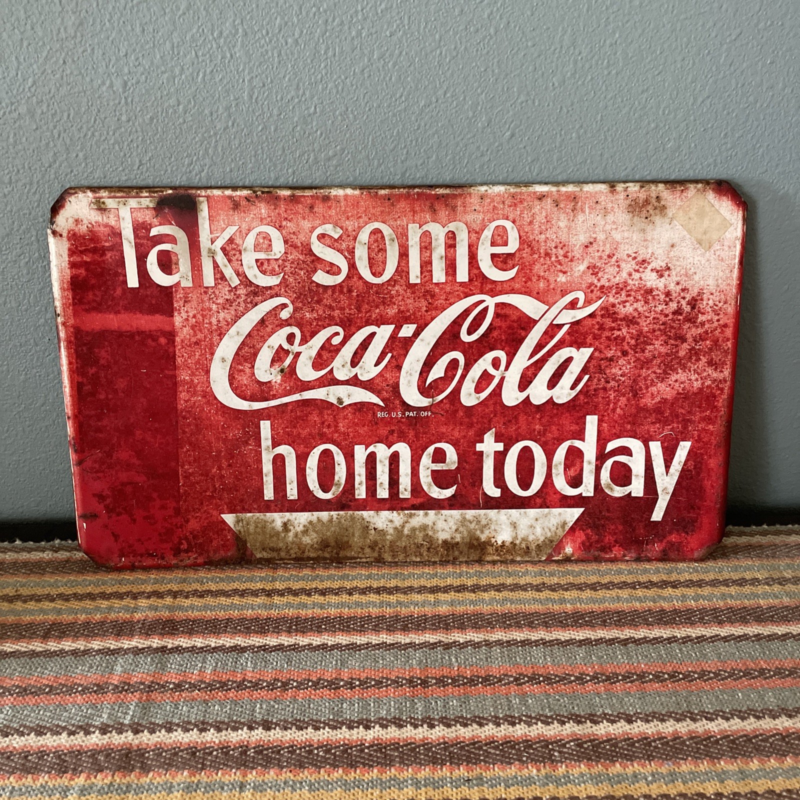 Vintage Take Some Coca Cola Home Today Rack Topper & Dozen Coca Cola Pencils