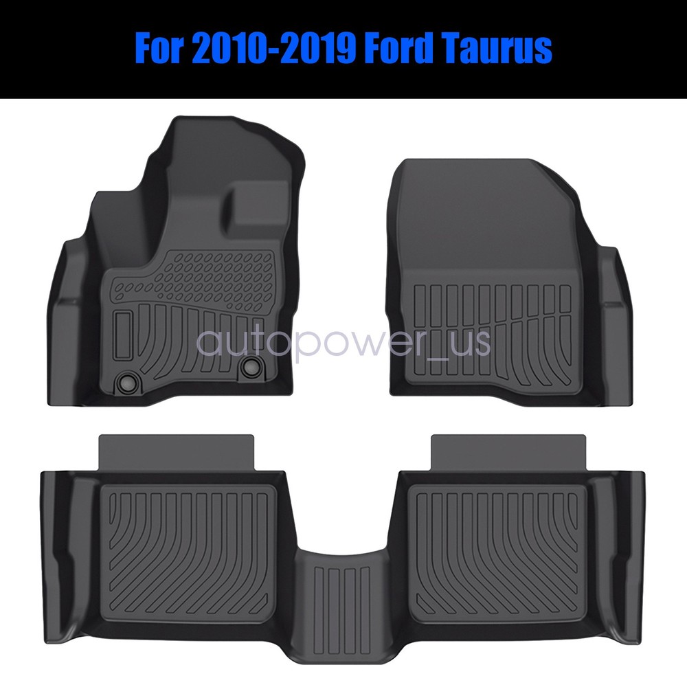 TPE Floor Mats Liners For 2010 2011 2012 2013 2014 2015 2016 2017 Ford Taurus 3x