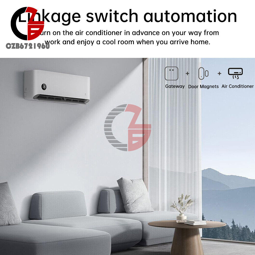 TUYA Wireless WIFI ZigBee Home Security Door Sensor App Control Notification 3V
