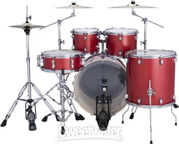 Ludwig Evolution 5-piece Complete Drum Set - Crimson Sparkle