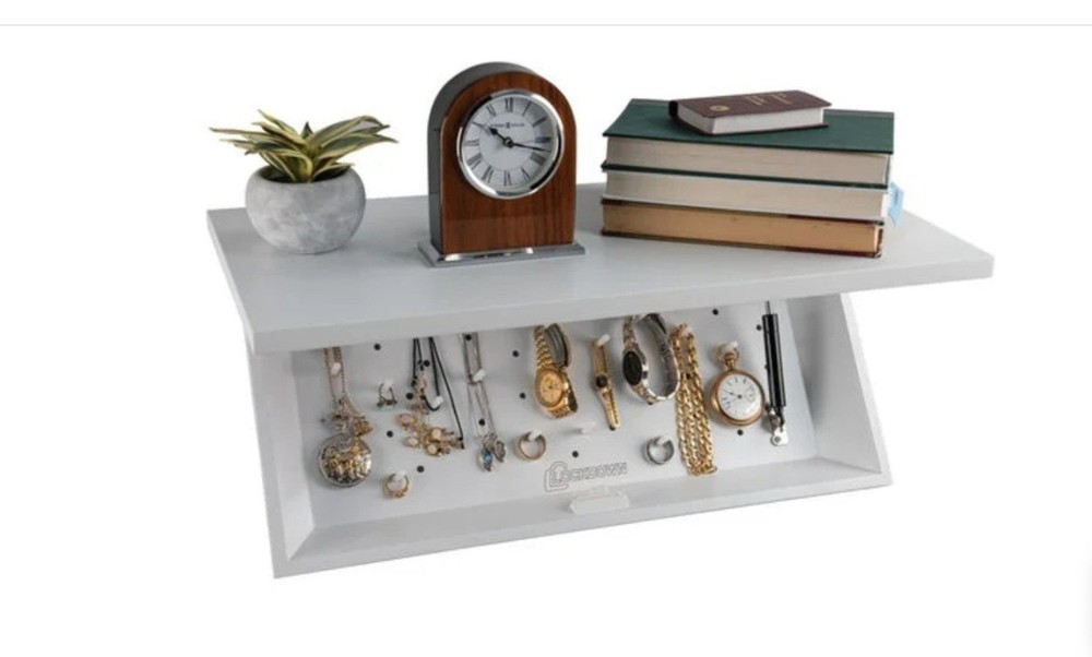 LOCKDOWN In Plain Sight Shelf with Discreet Design White