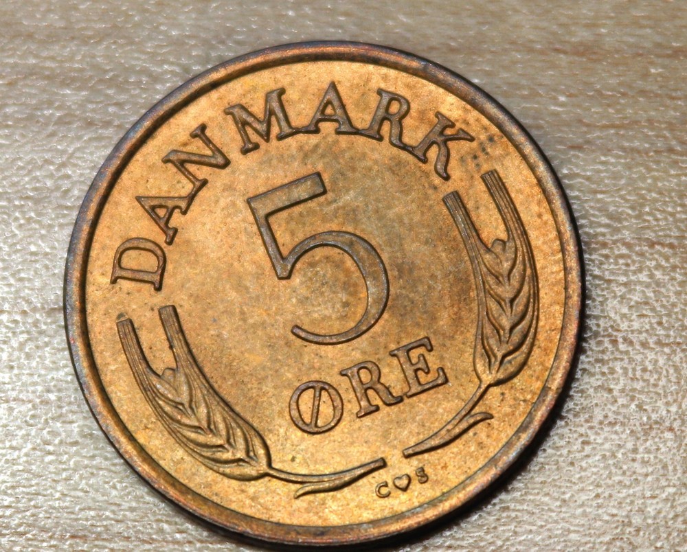 1963 Denmark 5 Ore