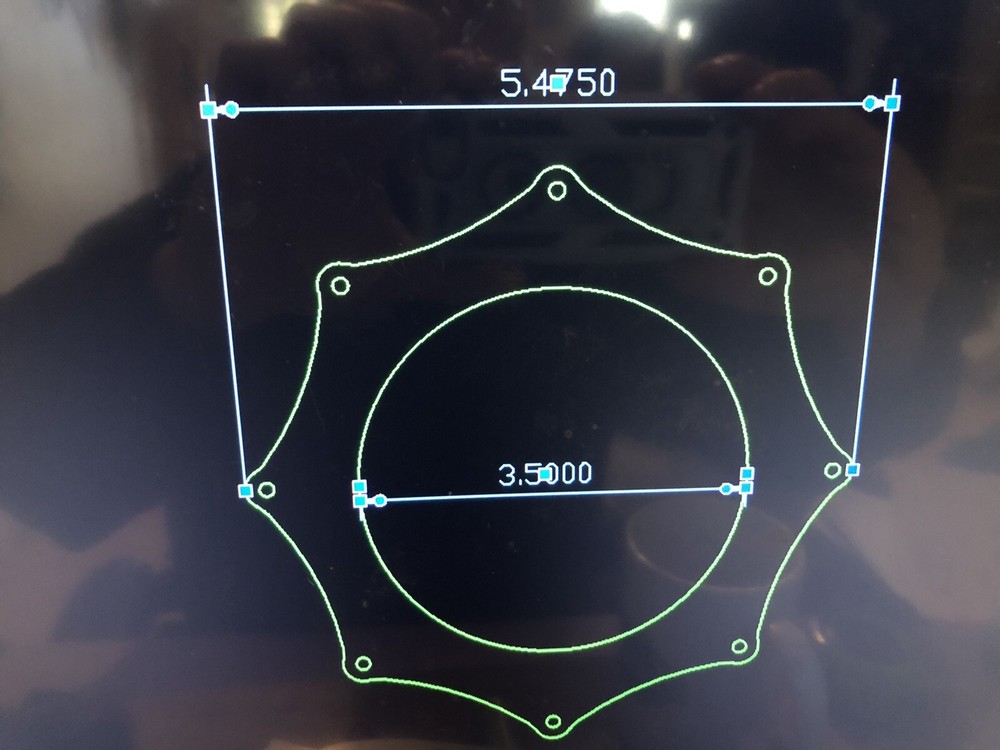 3.5” Aluminum Exhaust Ring Panel For Fender Exit