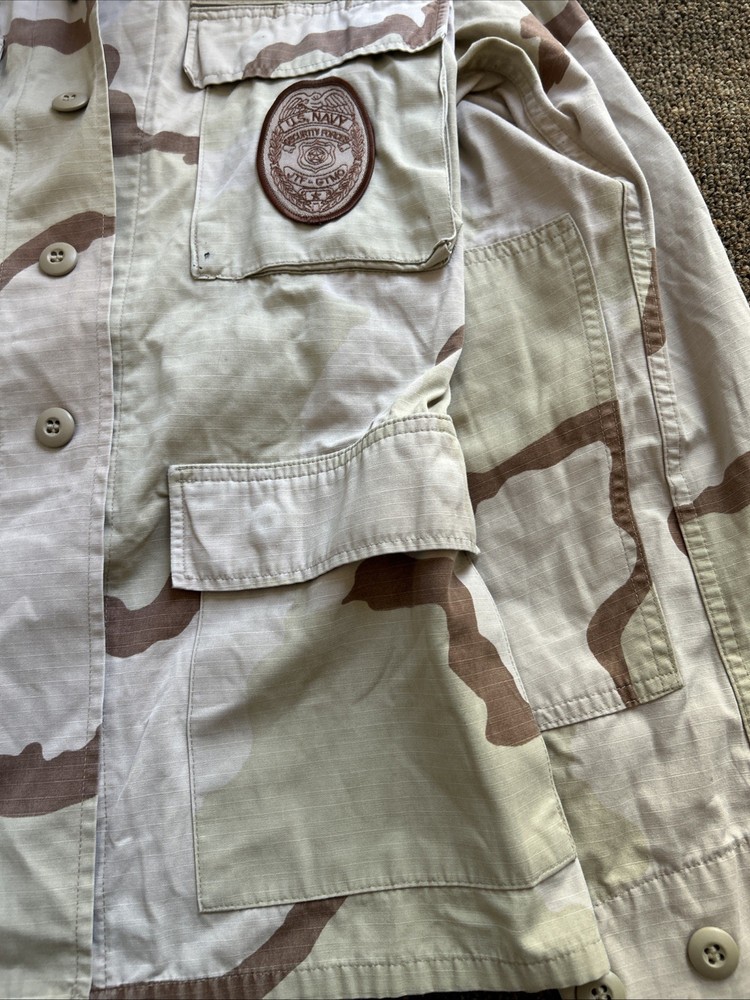 Vintage 1990-2000s U.S Navy Security Forces Cononel Jacket Medium