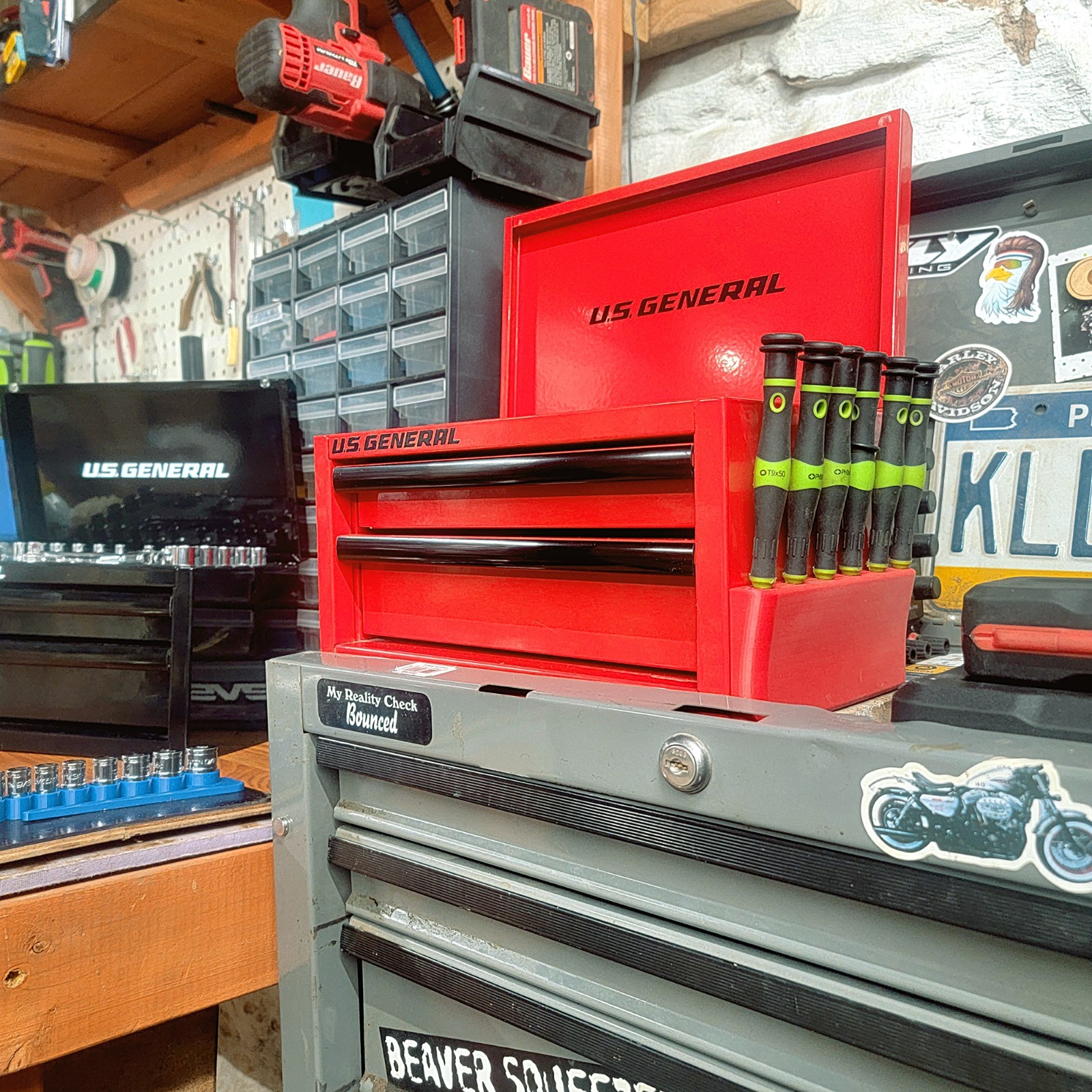 Precision Screwdriver Holder for US General Mini box | Magnetic Rack/Attachment