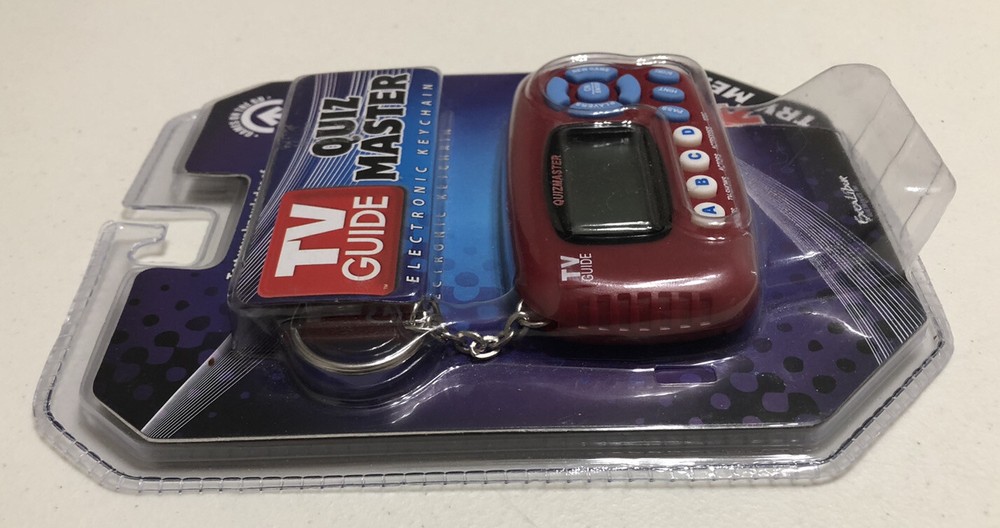 New Excalibur Electronics TV Guide Quiz Master Electronic Keychain, Model: TV40