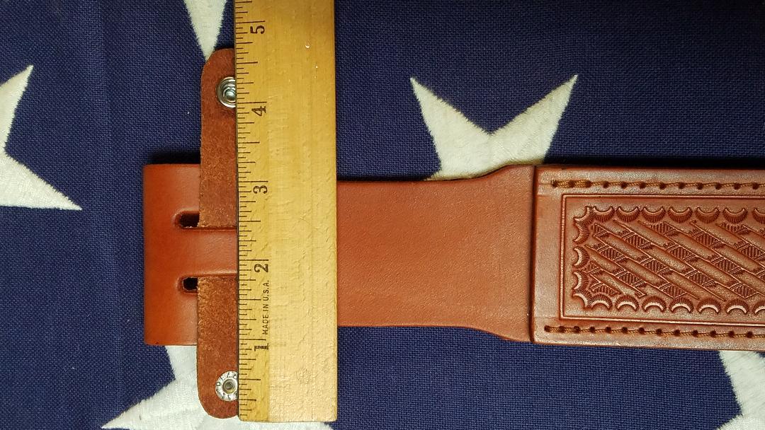 Brown Leather Sheath For Straight Fixed Blade Knife Up To 7" Blade 1136