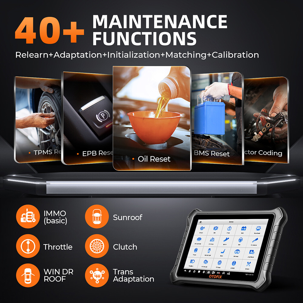 2024 OTOFIX D1 PRO OBD2 Bidirectional Scanner Full System Diagnostic Key Coding
