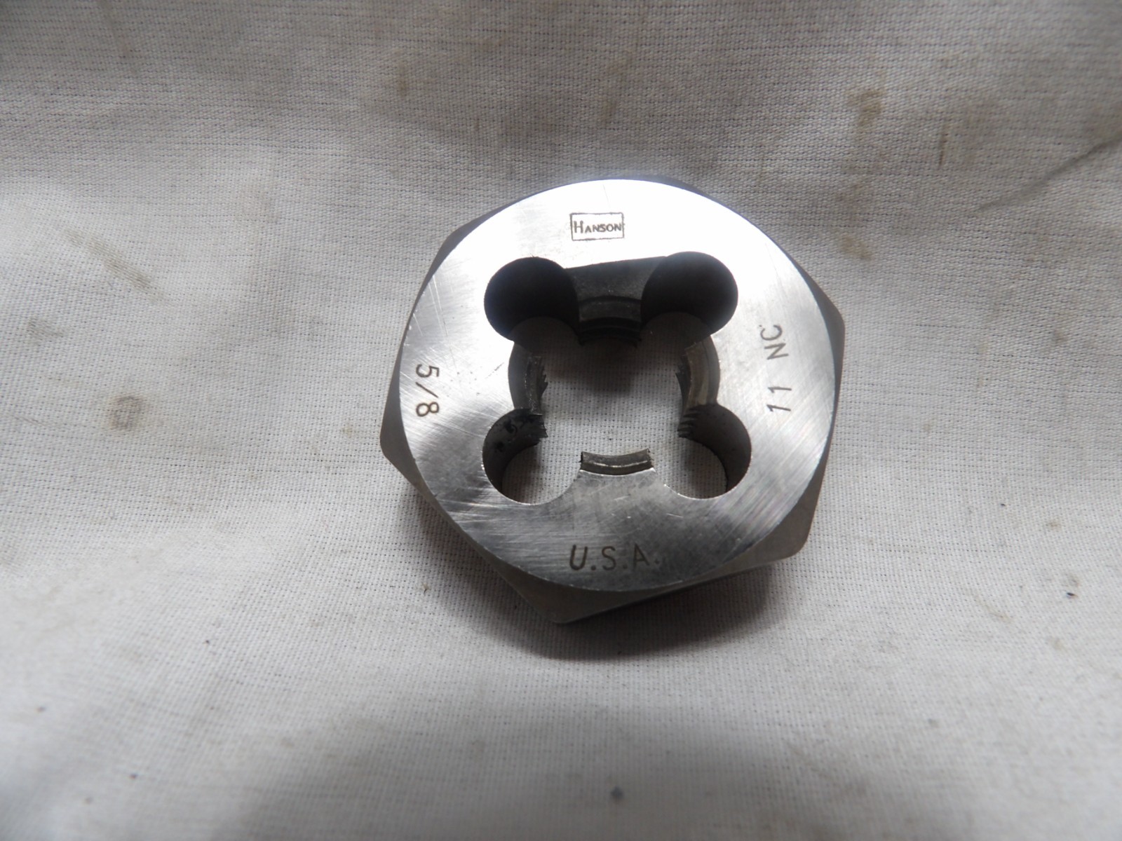 Hanson 5/8"-11 NC Hand Threading Die - Made in the USA