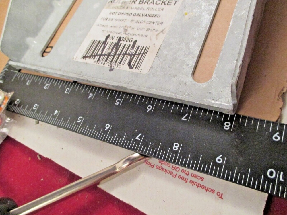 Smith 8" Galvanized Steel Panel Bracket V-Keel Roller