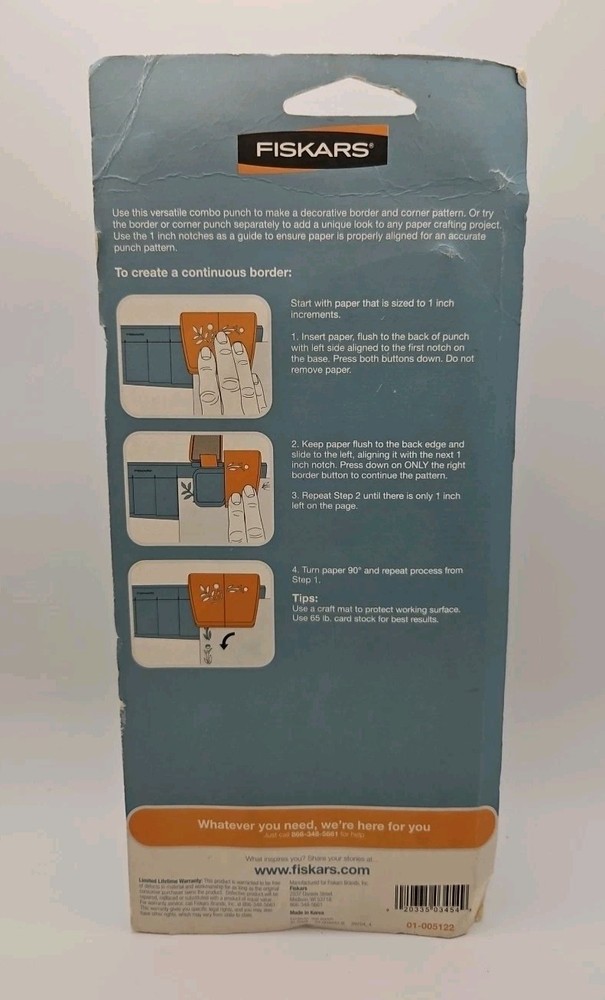 Fiskars Paper Punch Combo Borders Corners Frames SNOW BUBBLES Multiple Uses NEW