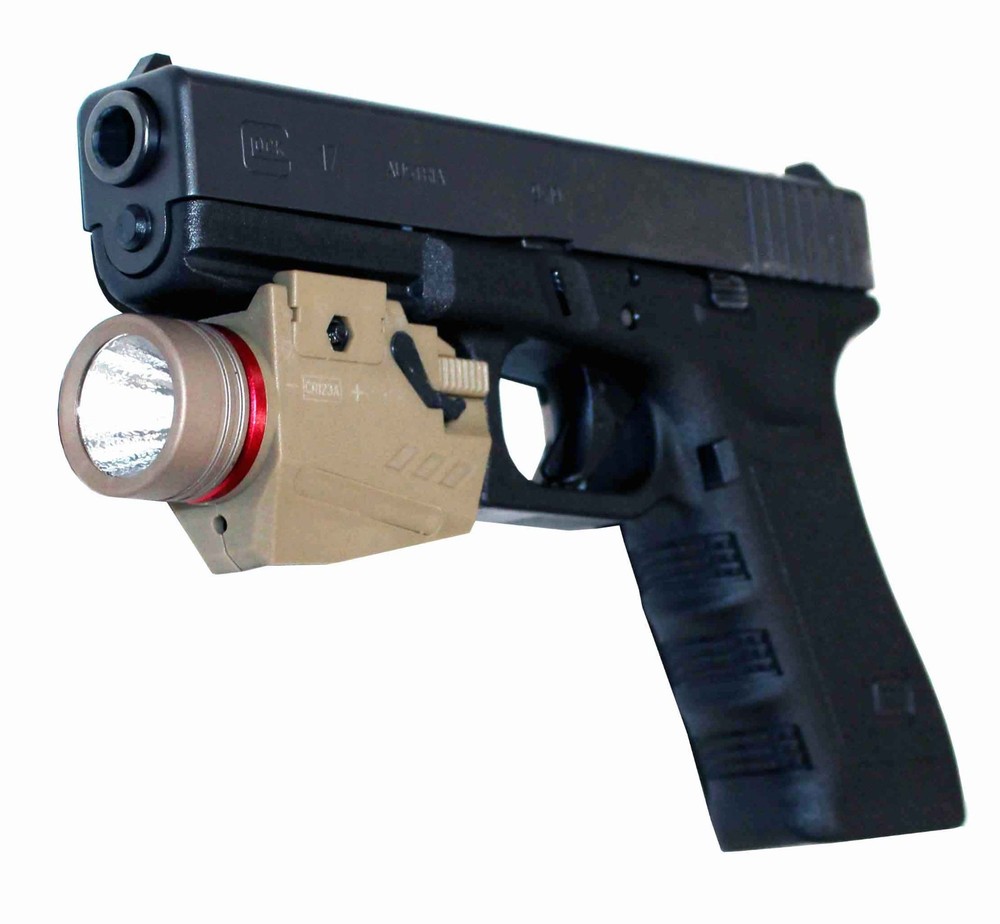 Trinity Flashlight 300 lumens tan polymer compatible with ruger security 9 model