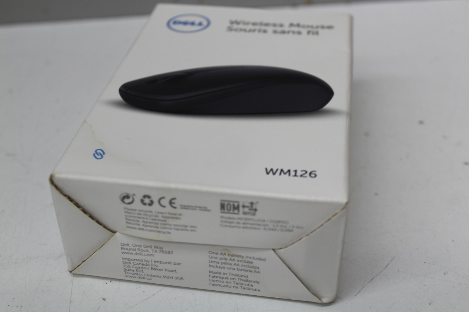 Dell WM126 Wireless Mouse Souris Sans Gil For Desktop Computer