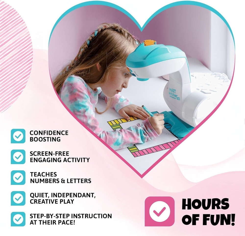 Kids Smart Sketcher 2.0 - Ultimate Drawing Projector with Step-by-Step Tutorials