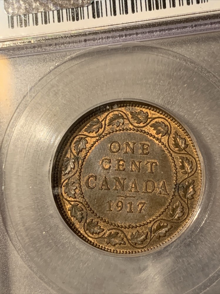 1917 CANADA One Cent ICG MS62BN