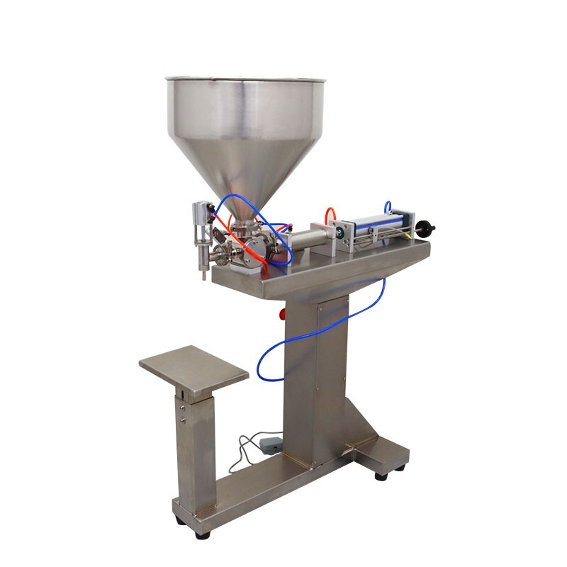 30ml-300ml Pneumatic Paste & Liquid Filling Machine Single Head Floor Type