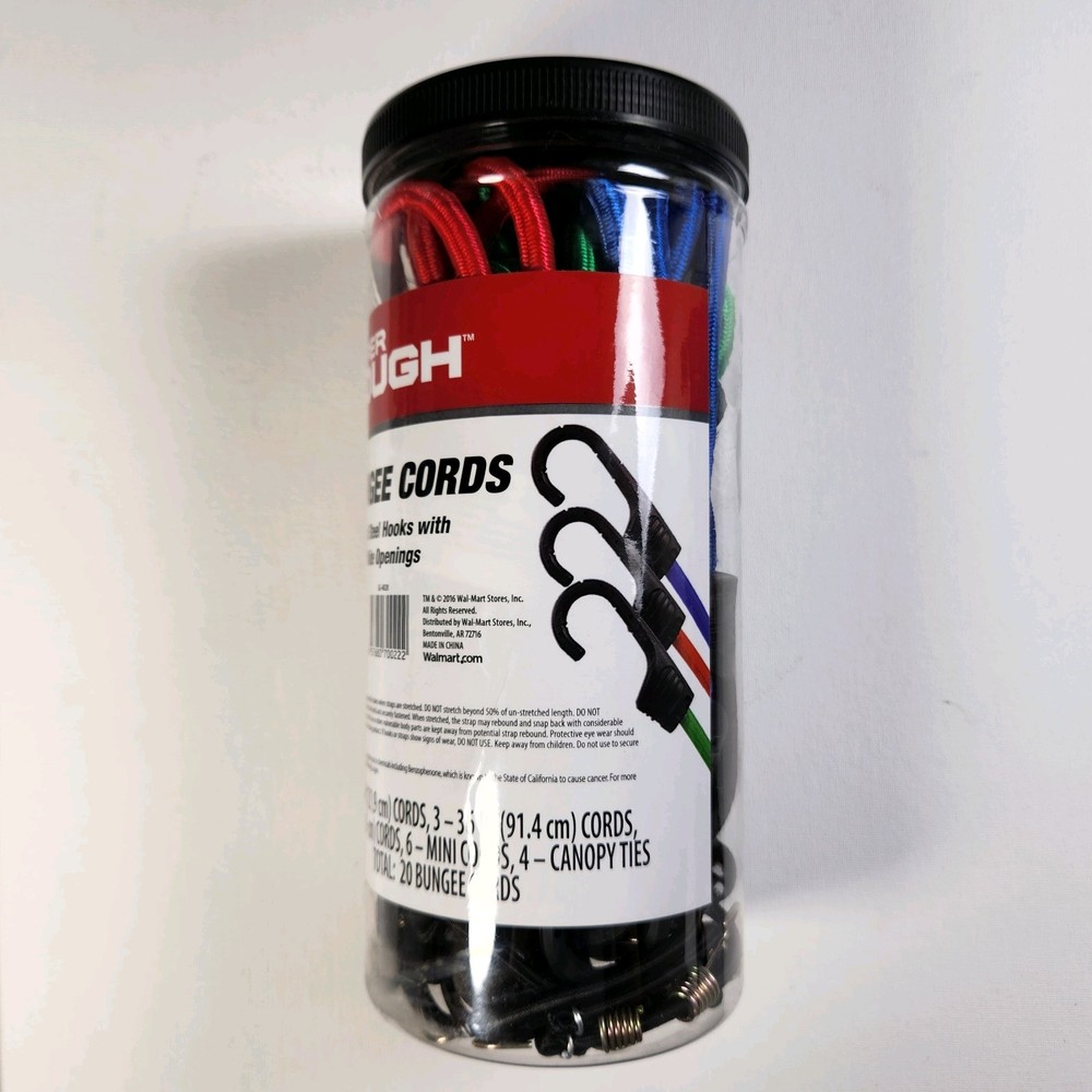 Hyper Tough Bungee Cords 20 Pack Assorted Sizes