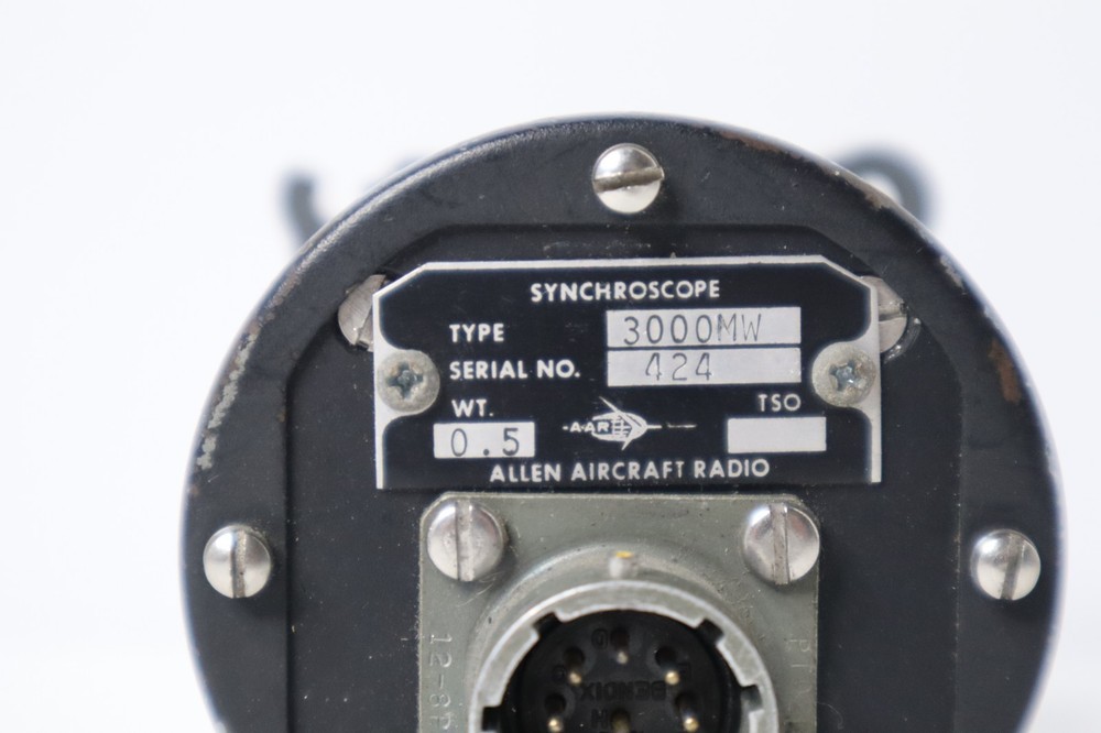 Allen Aircraft Radio 3000MW Synchroscope Indicator