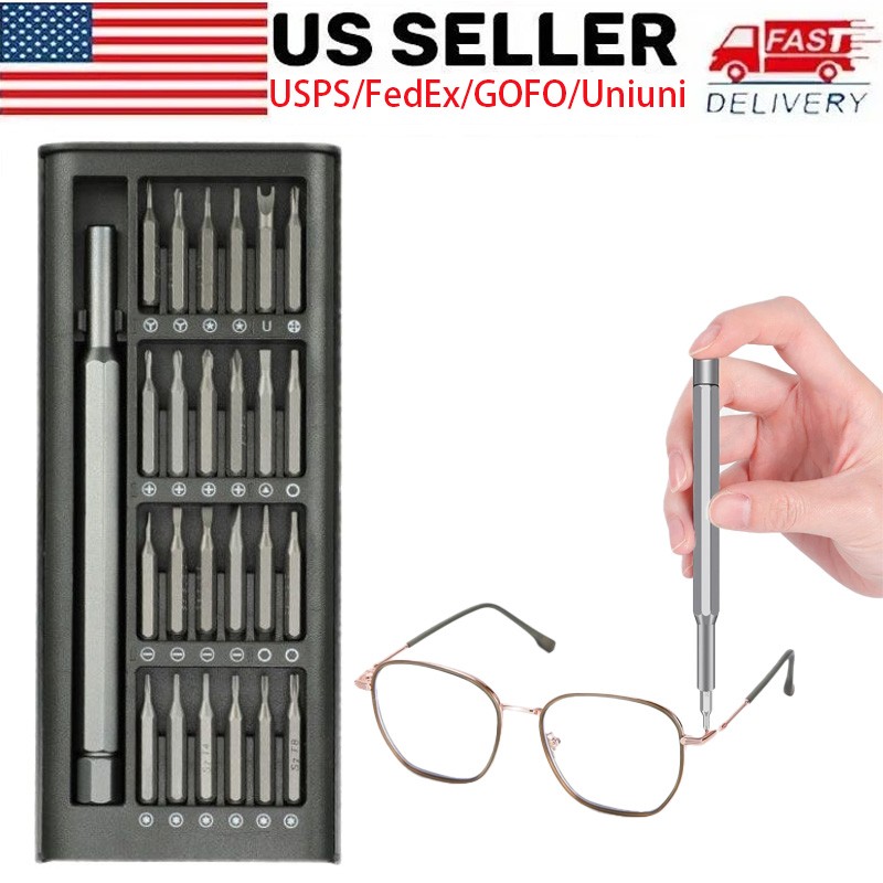 24 In 1 Small Precision Screwdriver Set Magnetic Mini Bit Set For PC Electronics