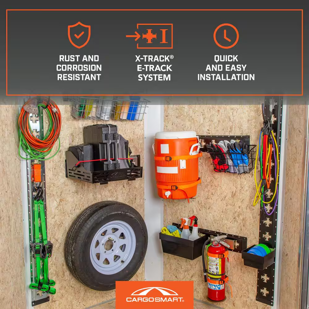 Multi-Use Utility Storage Bin for E-Track and X-Track - 1 Pack